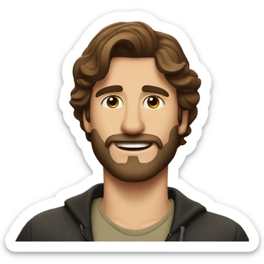 Paul Mescal actor brown hair beard sticker