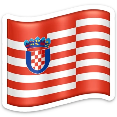 Flag of Croatia but Double sticker