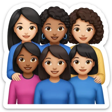 Katseye music group 6 members all girl 2 black girl 1 korean sticker