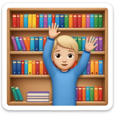 enfant range livre sticker