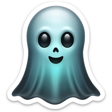 Dead ghost, black sticker