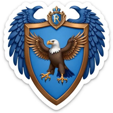 Hogwarts Ravenclaw crest Eagle sticker