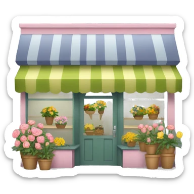 Florist shop sticker