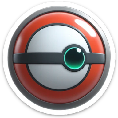 pokemon professor oak anime global trade station badge pokeball sticker