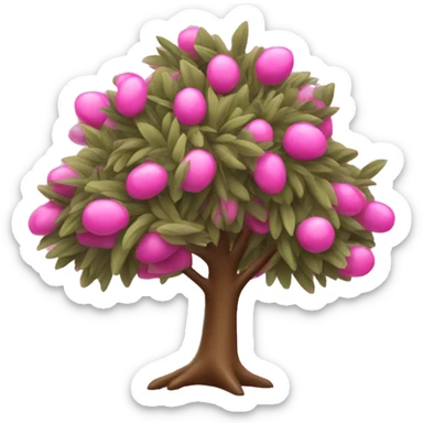 pink tree olive sticker