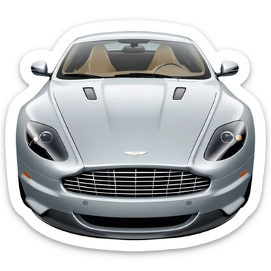 Aston Martin DB9 - Aston Martin (Model Year: 2016) (Iconic colour: Silver) sticker