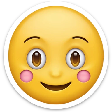 Cross eyed yellow emoji sticker