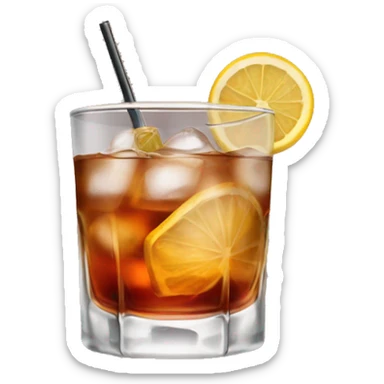 Old Fashioned cocktail sticker