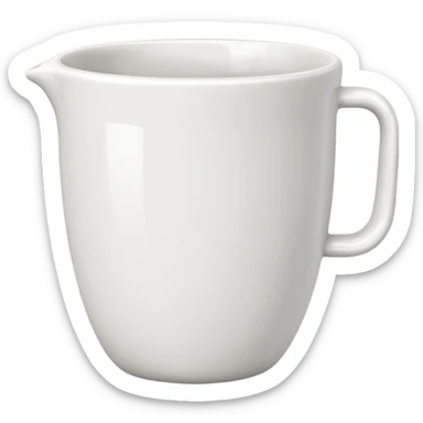 Cup without handle sticker