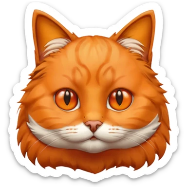 Cat with peak sticker