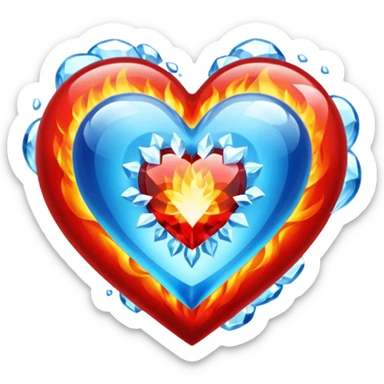 ❤️‍🔥💙 sticker