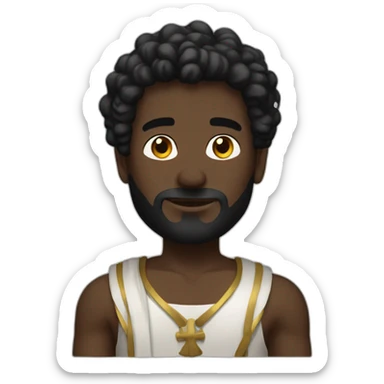 apolo deus negro sticker