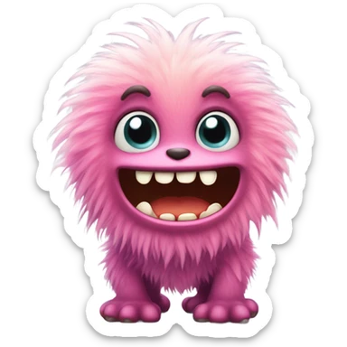 kind funny baby monster sticker