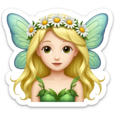 Daisy wings,Flower Fairy. sticker