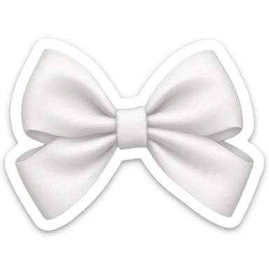 white bow sticker