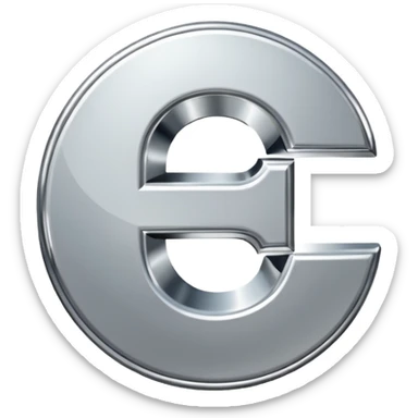 $ dollar metal symbol sticker