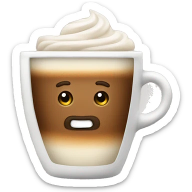 A cappuccino  sticker