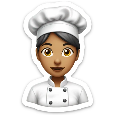 Female Chef kissing their fingertips sticker