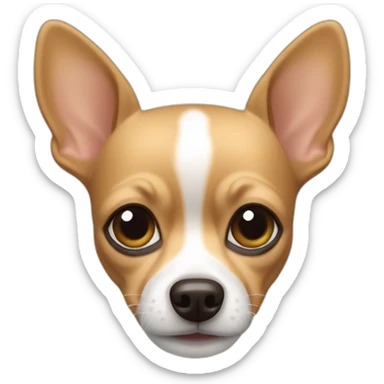tan Chihuahua mix sticker