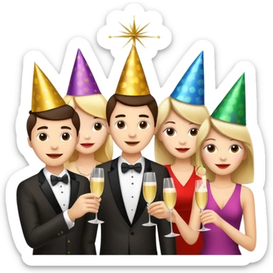 2026 new year eve sticker