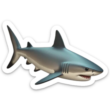 black tip shark sticker