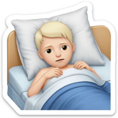 a boy who is sick forever  sticker
