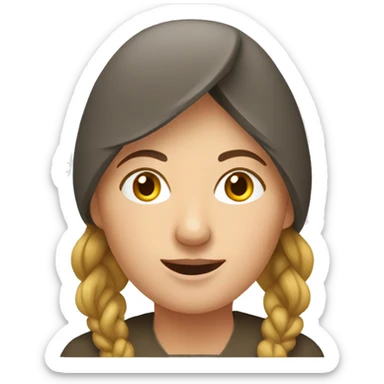 European rural woman sticker