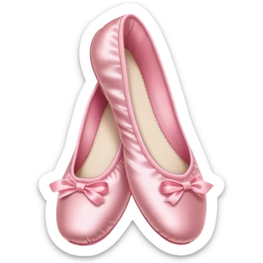 Pink ballet slippers sticker