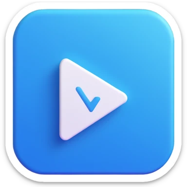 Instagram verified badge emoji style, blue circle with white check mark, no text, transparent background sticker