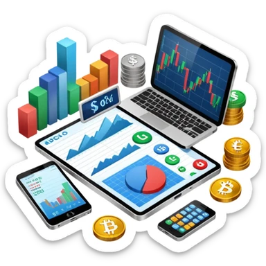 financial market sticker