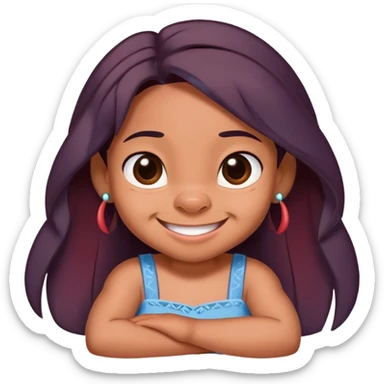 LILO from lilo and stitch cute and smiley sticker