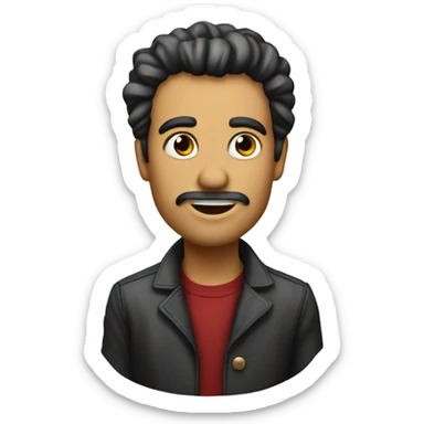 emz che bacia pocho sticker