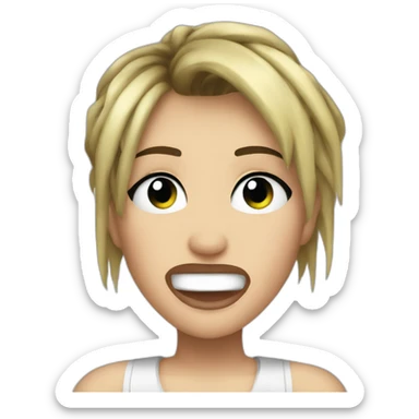 miley cyrus on wrecking ball sticker