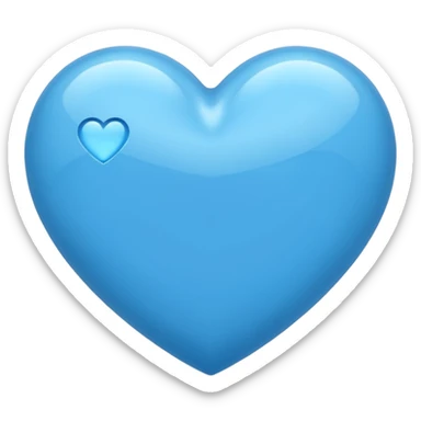 generate a heart using the same blue from this dna strand emoji 🧬 sticker