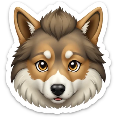 A German shepherd/husky mix if it was a horse sticker