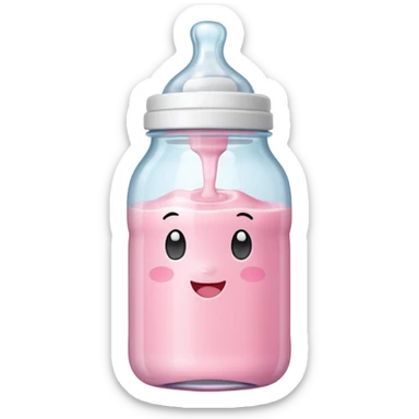 Cute and kawaii Baby bottle sticker
