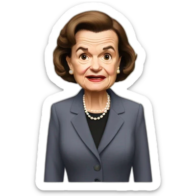 decrepit dianne feinstein sticker