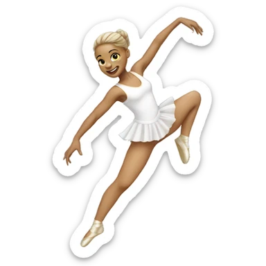white dancer sticker