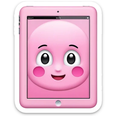 Cute pink iPad sticker
