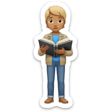 stand music notebook sticker