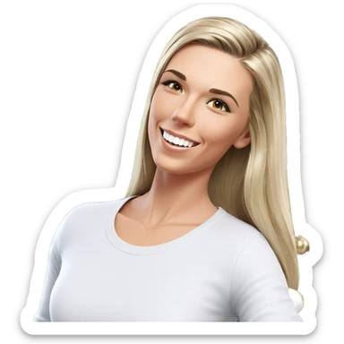 smiling boy by christmas tree sticker