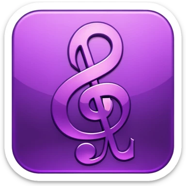 glitter symbol music purple cyberpunk sticker