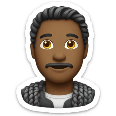 Métisse homme tressé sticker