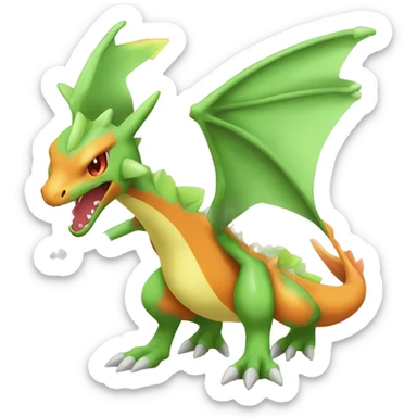 Flygon-Sceptile-Charizard-Fakemon full body sticker