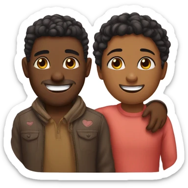 two people love each other so much  sticker