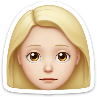 Quiero q sea una carita trizte q este mal pero q se vea feliz y en el fondo mal osea algo asi sticker