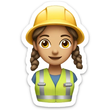 a female carpenter sticker