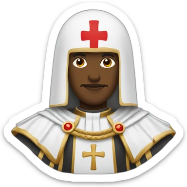 Black Saint George cross sticker