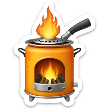  hobo stove flame sticker