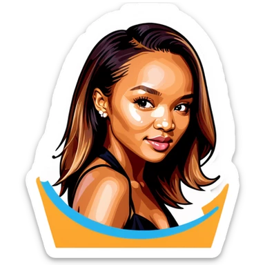 Photo Realistic Karrueche Tran  sticker